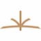 Ekena Millwork Davenport Timber Gable Bracket, Western Red Cedar, 72"W x 33"H x 1 1/2"D x 3 1/2"F, 11/12 Pitch GBW072X33X0204DAV00SWR - alternate 1